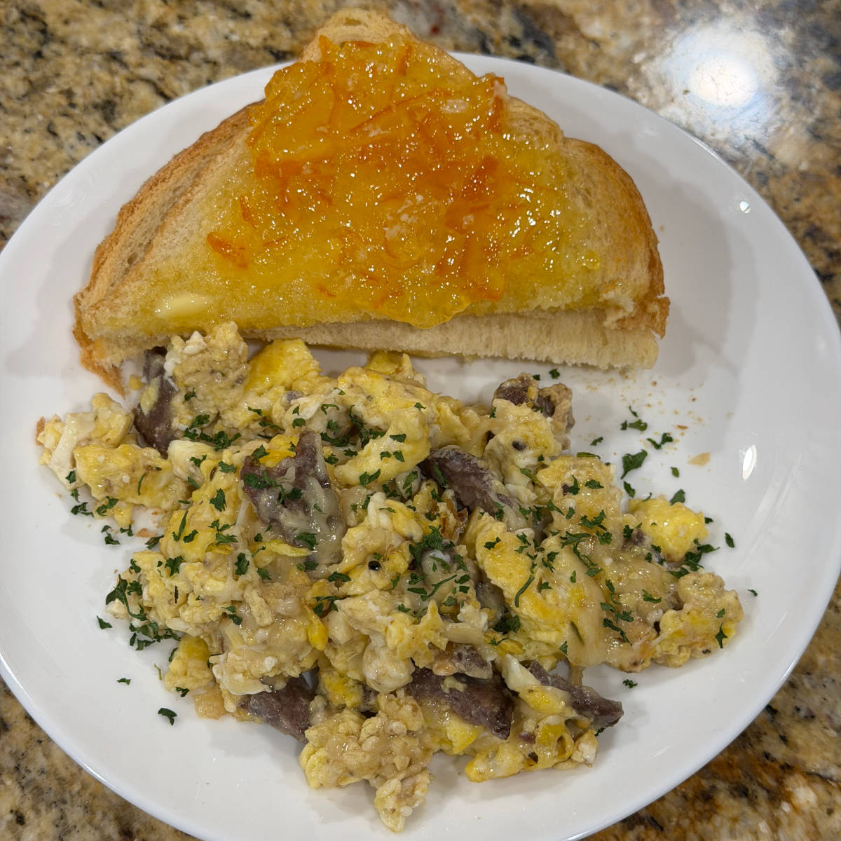 Steak and Eggs with Toast